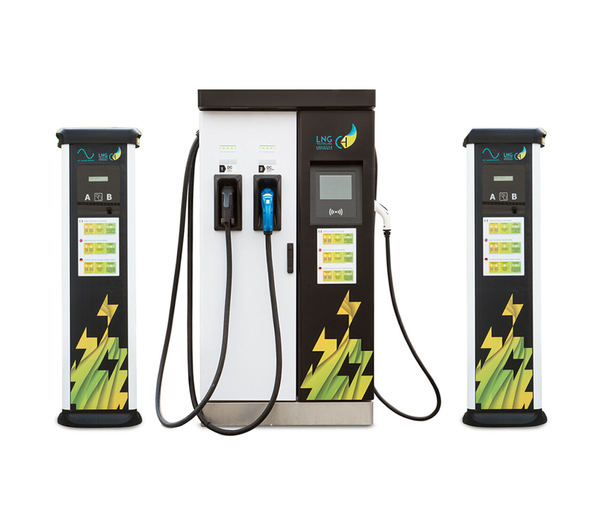 Attive le colonnine per la ricarica delle auto elettriche a Gera Lario, Tirano